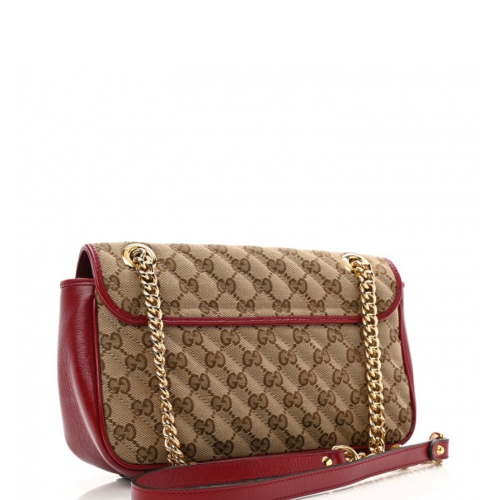 Brand New Gucci Marmont Moni GG Canvas Leather Bag include Full Package Receipt - Picture 2 of 3
